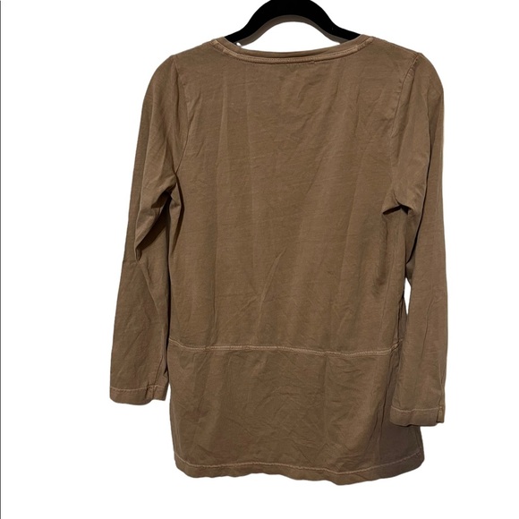 PureJill 100% Organically Grown Cotton Long Sleeve Tunic Top Size Small - Picture 2 of 5